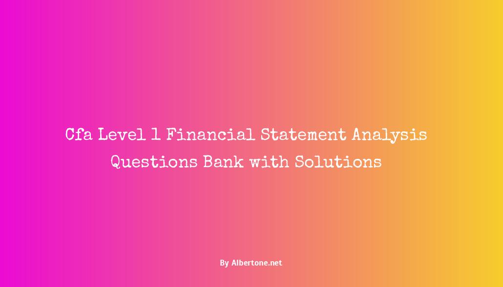 cfa level 1 questions bank