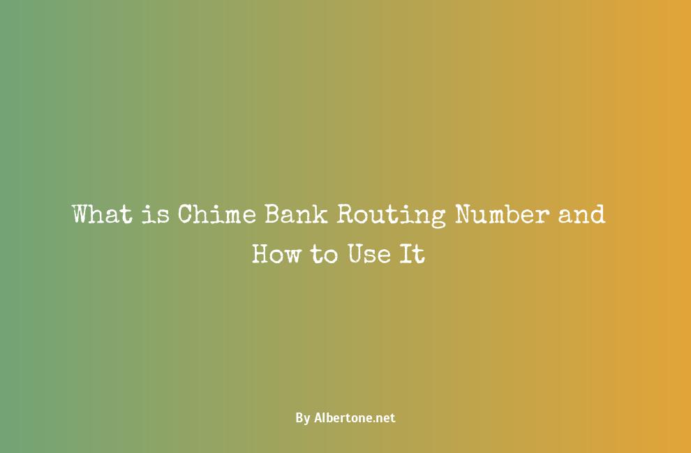 chime bank routing number