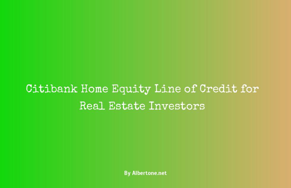 citibank home equity line of credit