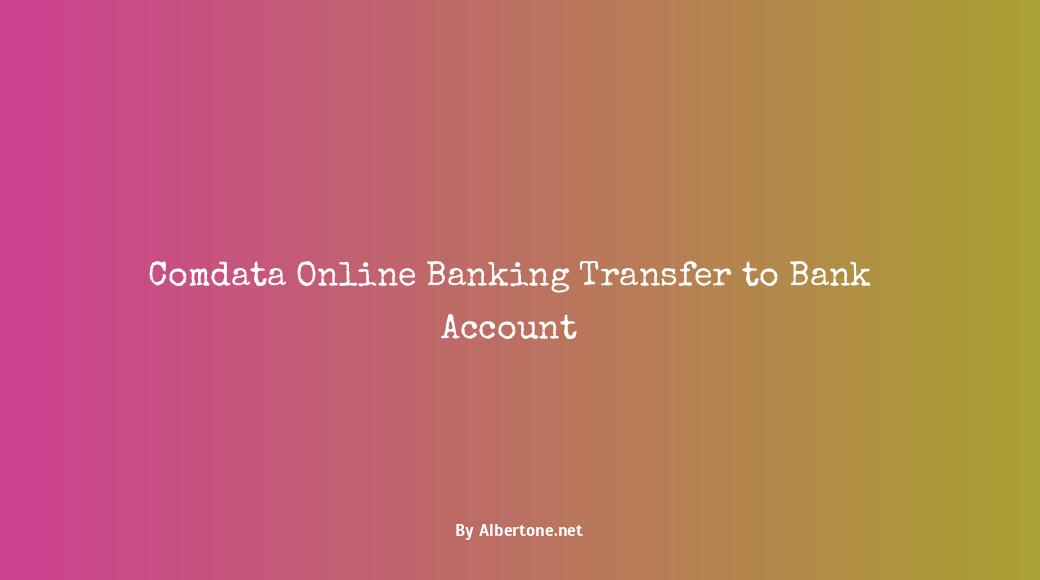 comdata transfer to bank