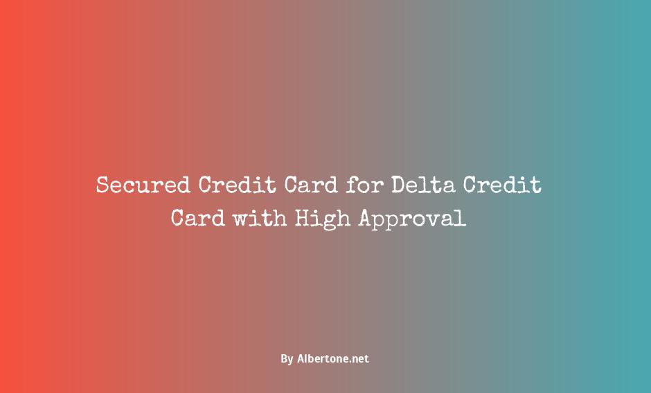 delta secured credit card