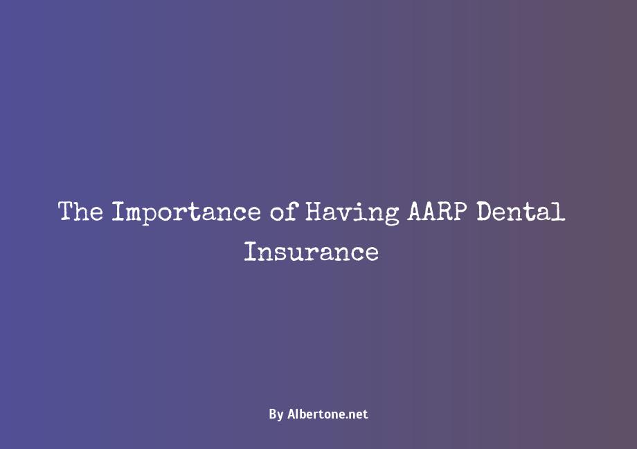 dental insurance through aarp