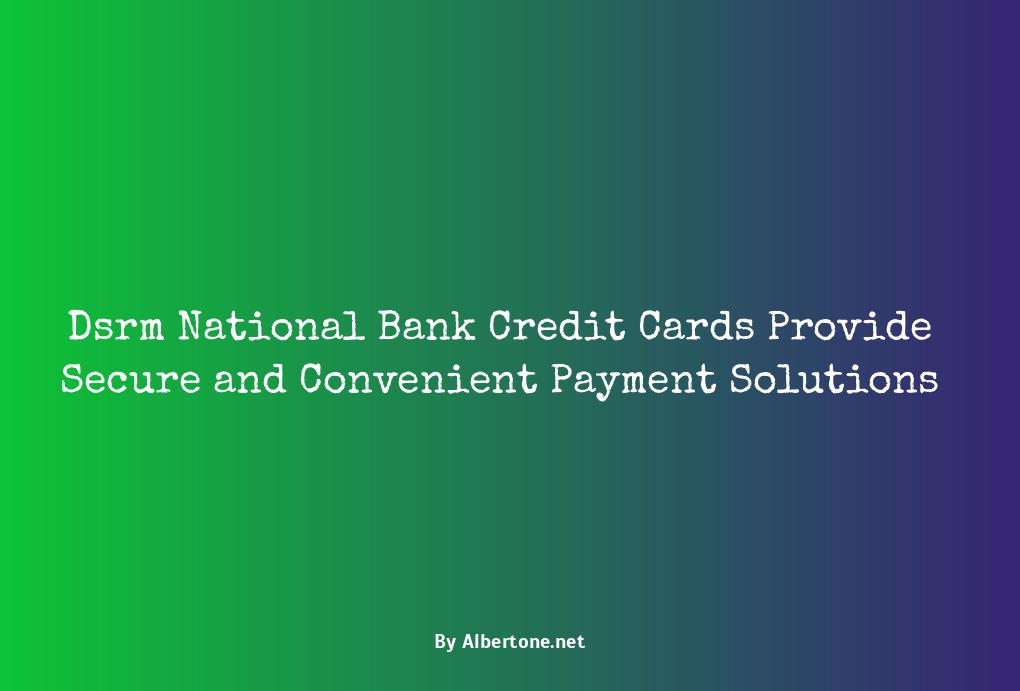 dsrm national bank credit cards