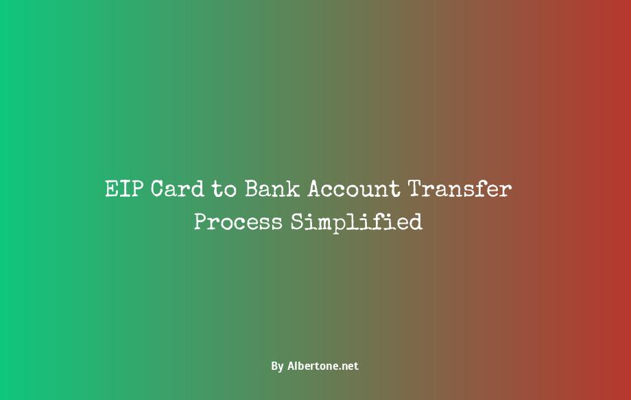 eip card transfer to bank account