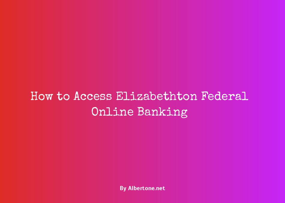 elizabethton federal online banking