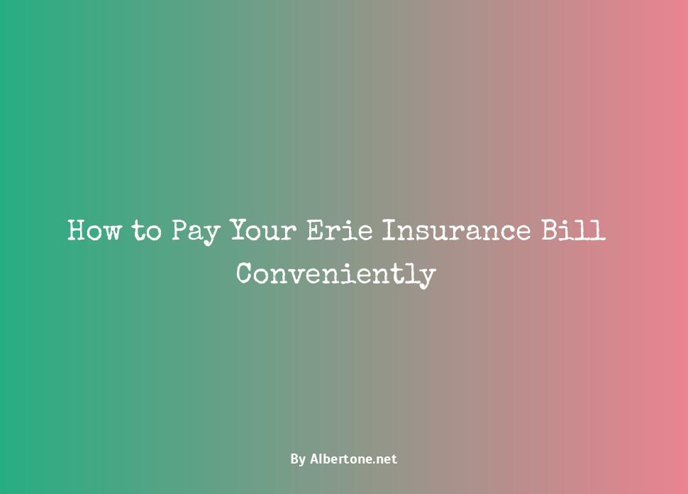 erie insurance pay bill