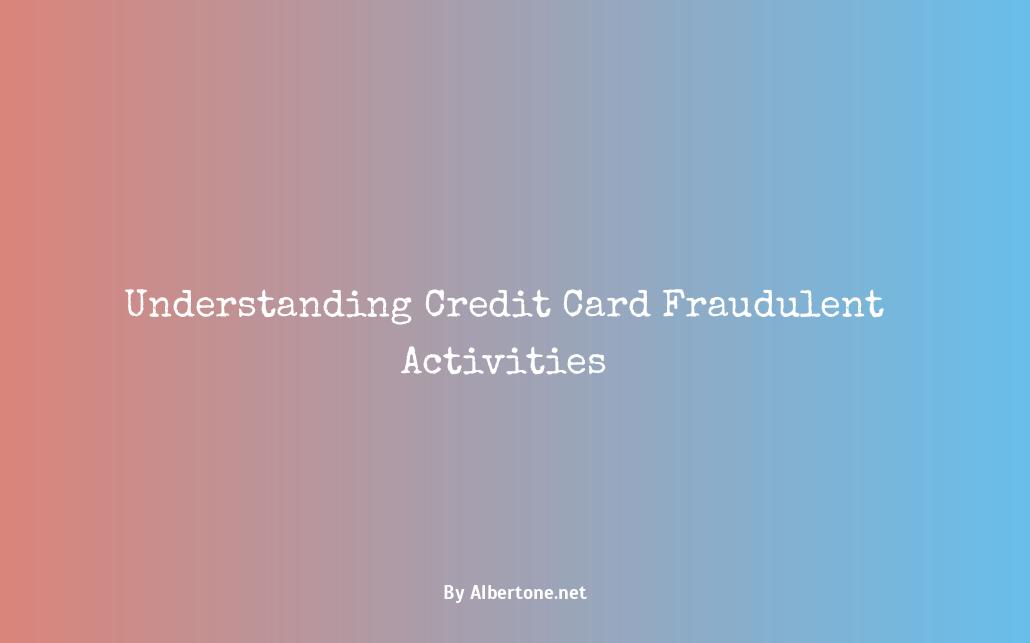 examples of credit card frauds