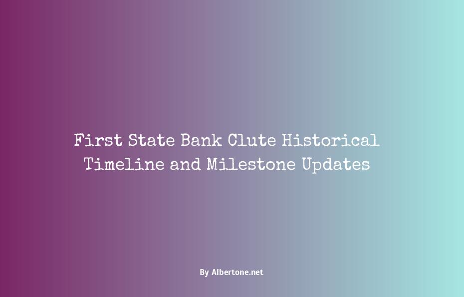 first state bank clute