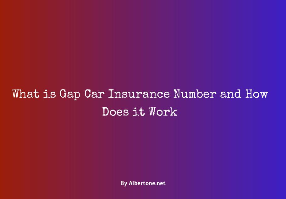 gap car insurance number