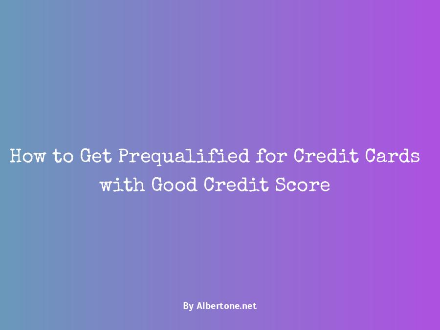 get prequalified for credit cards