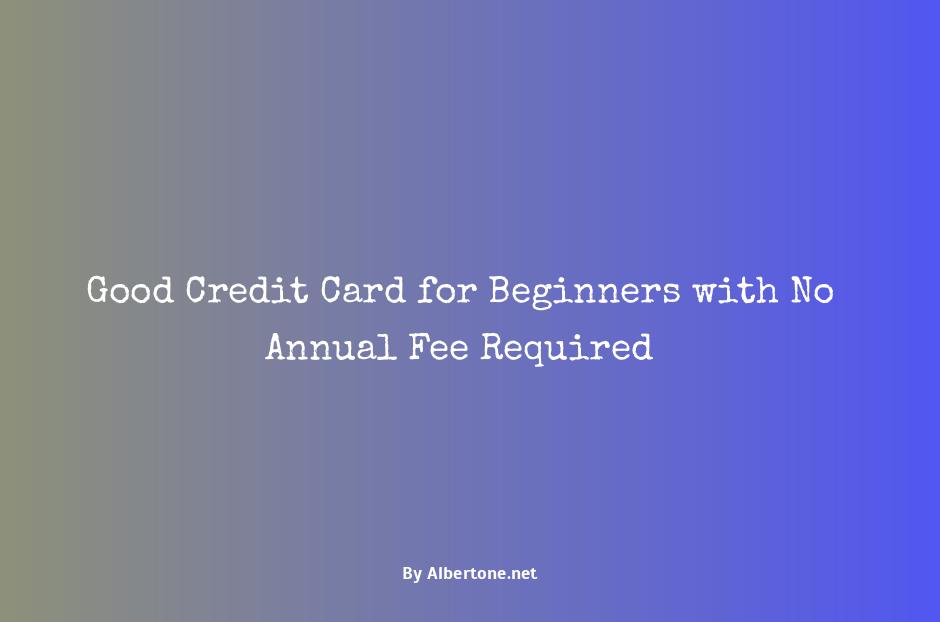 good credit card for beginners