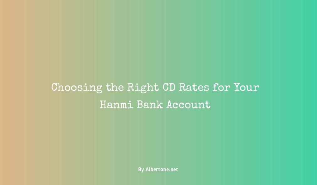 hanmi bank cd rates