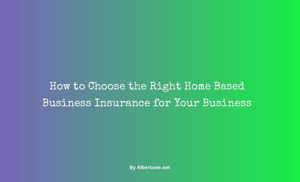 home based business insurance