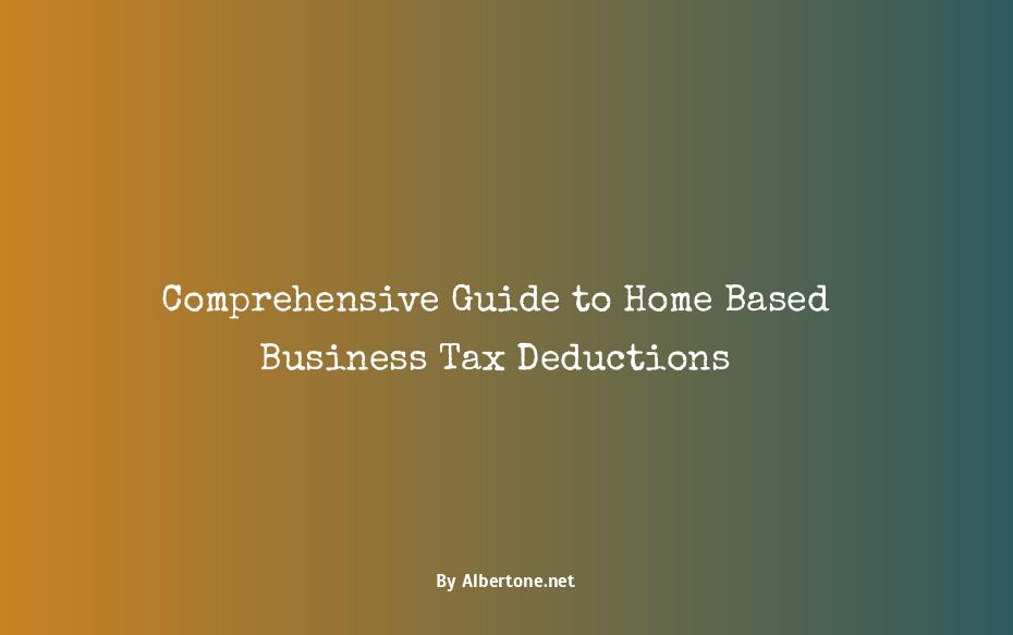 home based business tax deductions list