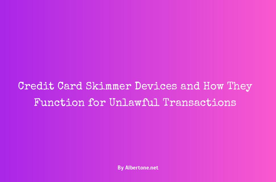 how does a credit card skimmer work