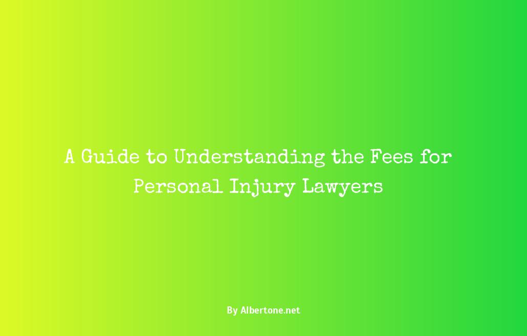 how much does a personal injury lawyer take