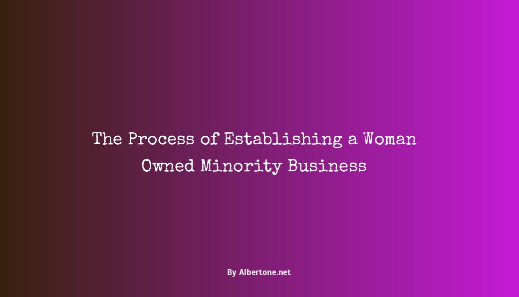 how to become a woman owned minority business