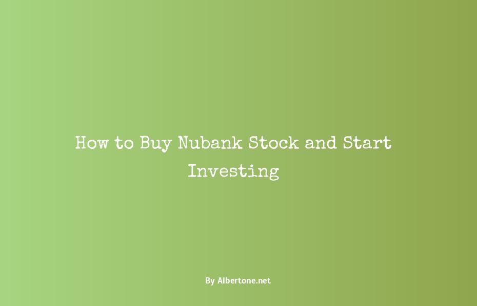 how to buy nubank stock