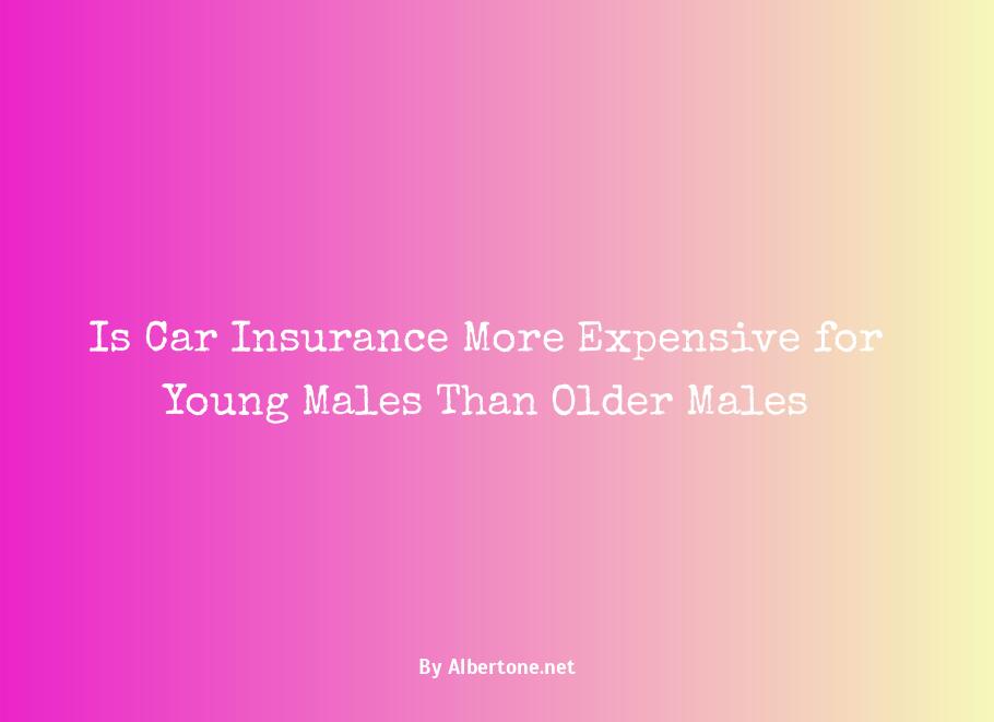 is car insurance more expensive for males