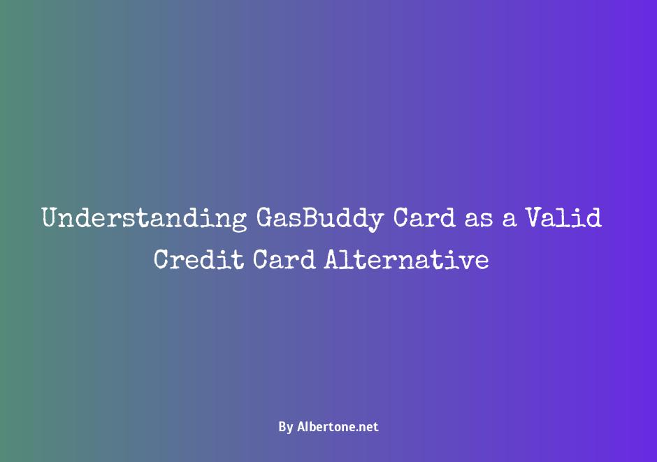 is gasbuddy card a credit card