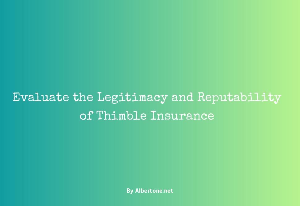 is thimble insurance legit