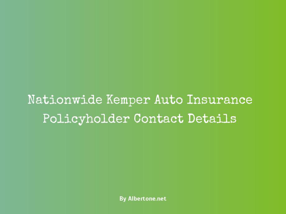 kemper auto insurance number