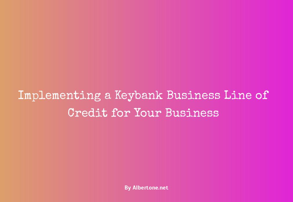 keybank business line of credit