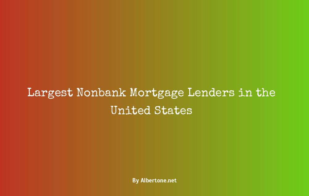 largest nonbank mortgage lenders