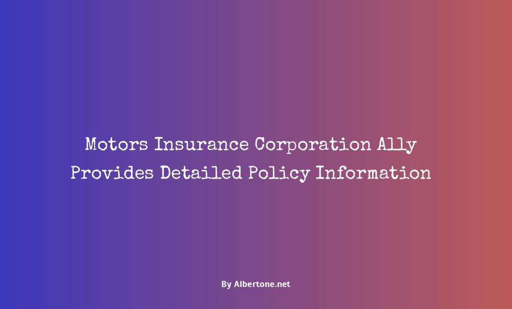 motors insurance corporation ally