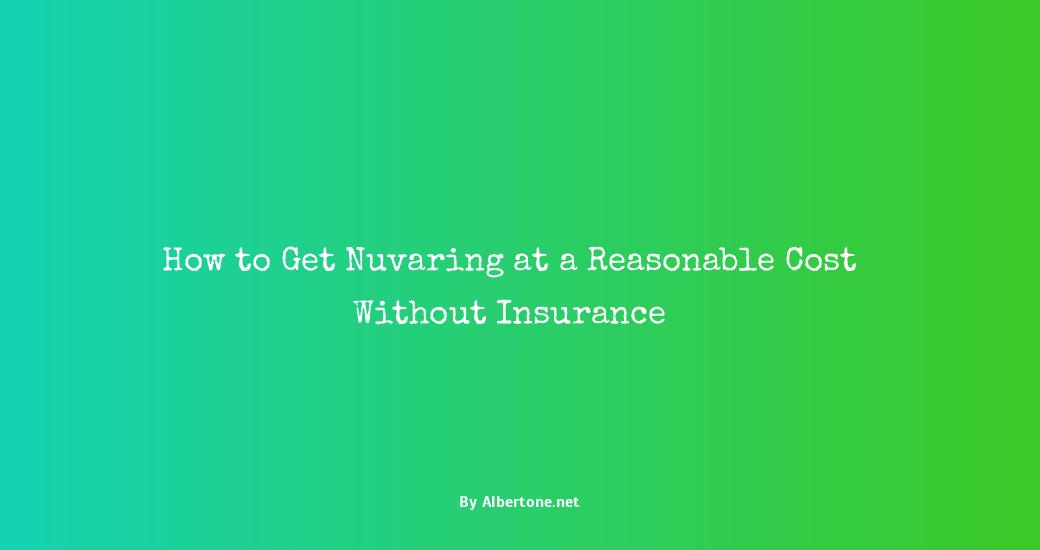 nuvaring cost without insurance