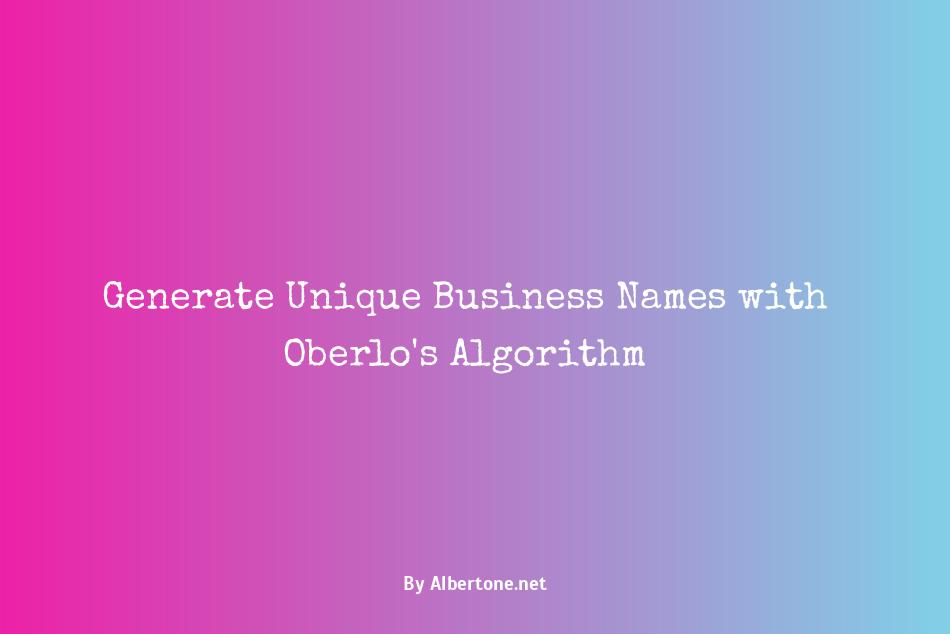 oberlo business name generator