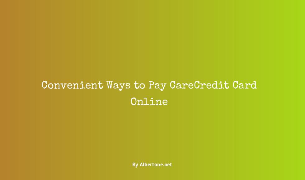 pay carecredit card online