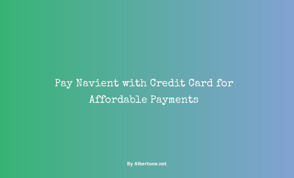 pay navient with credit card