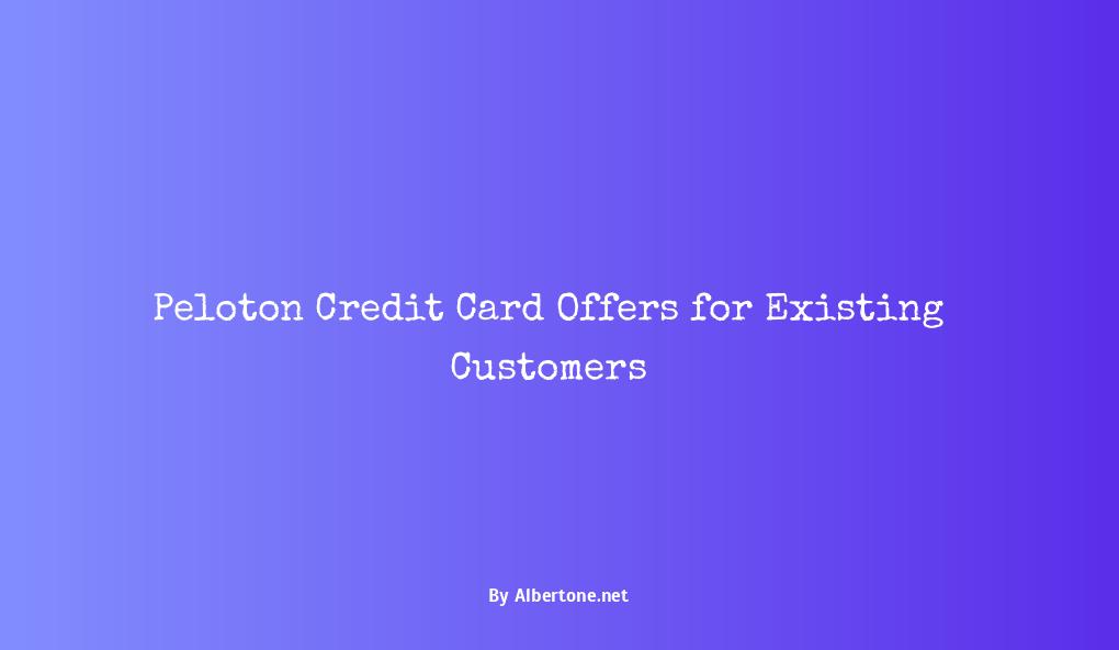 peloton credit card offers