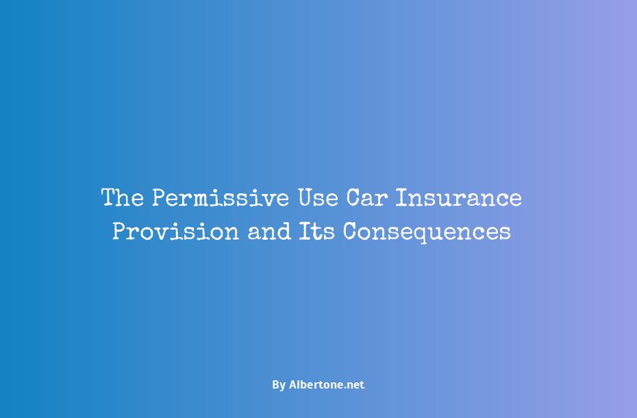 permissive use car insurance