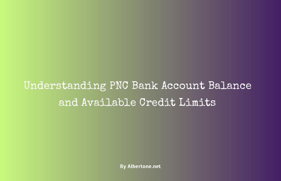 pnc bank account balance