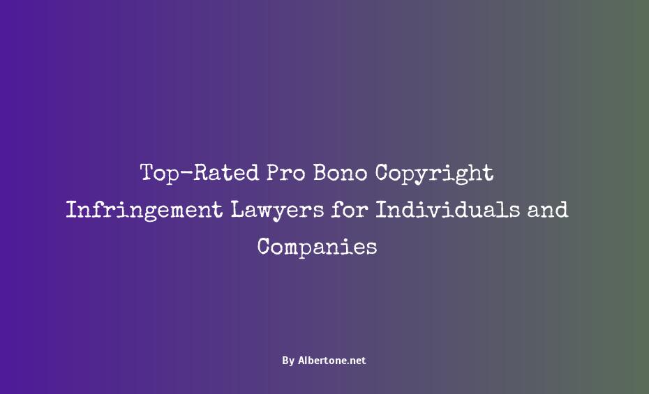 pro bono copyright infringement lawyer