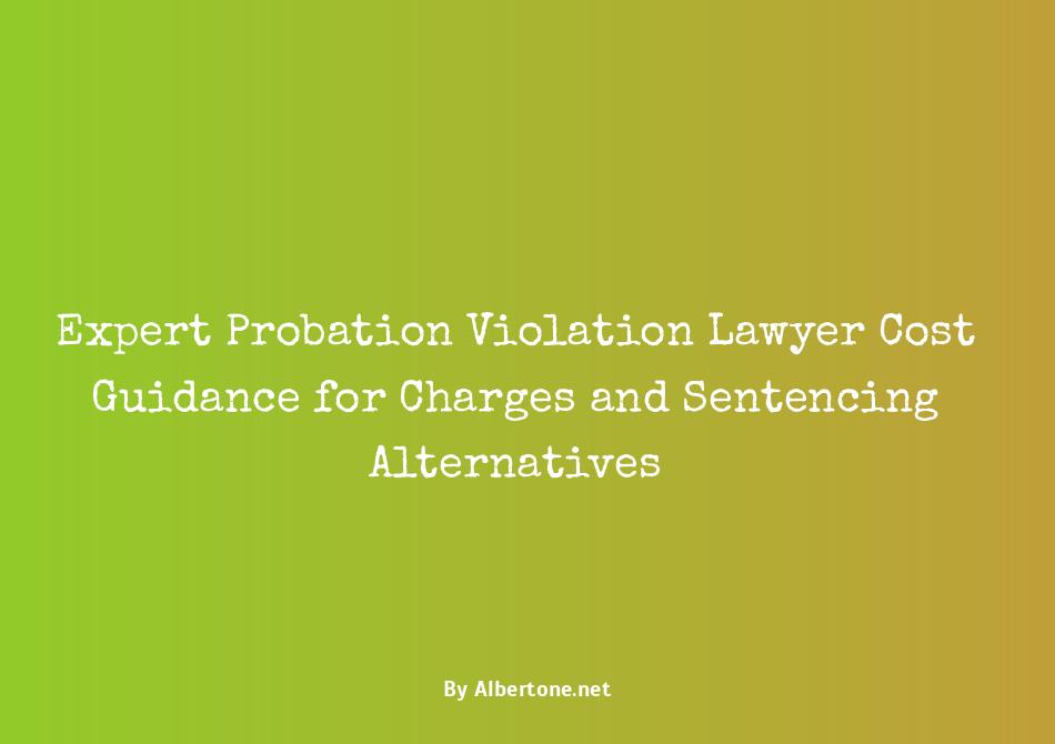 probation violation lawyer cost