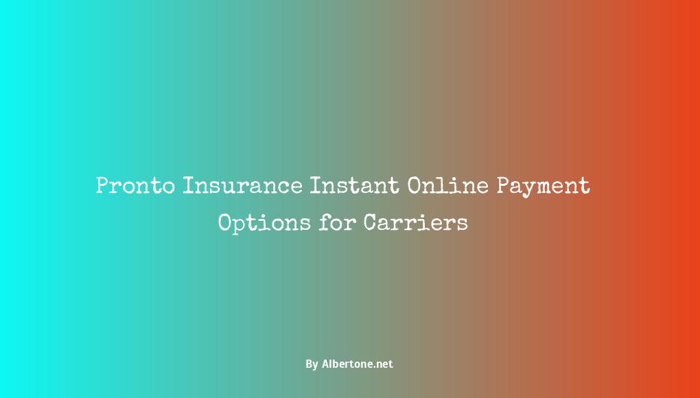 pronto insurance pay online