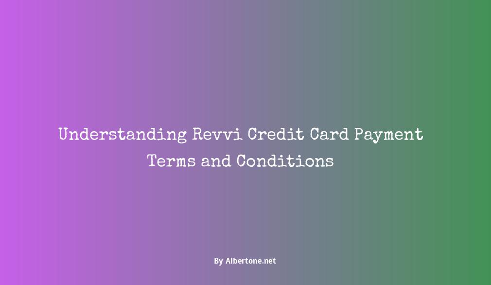 revvi credit card payment