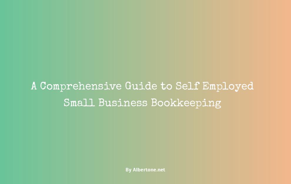 self employed small business bookkeeping template