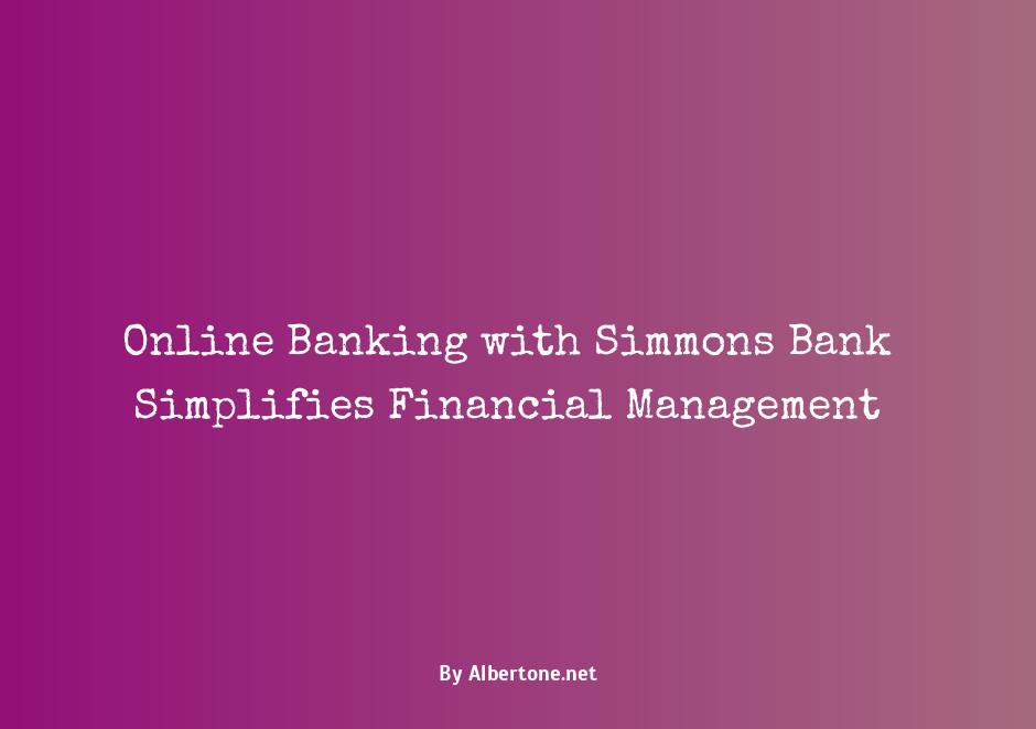 simmons bank online banking