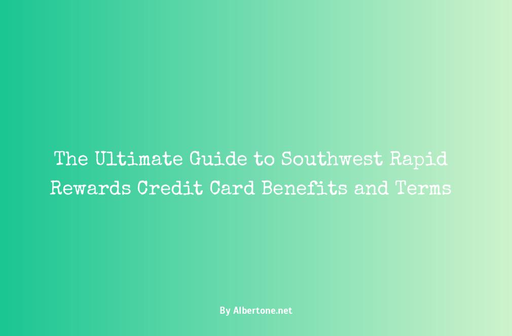 southwest rapid rewards credit card benefits