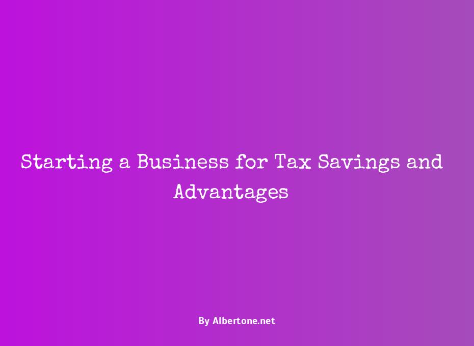 starting a business for tax deductions