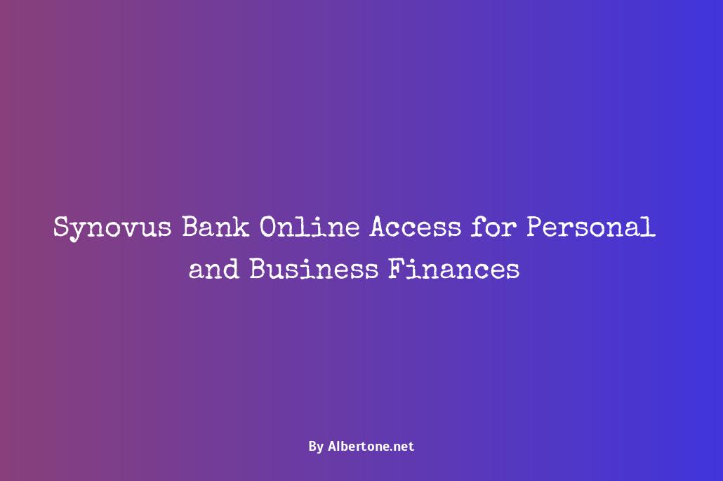 synovus bank online access