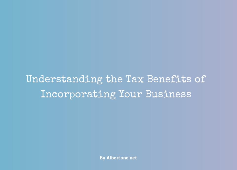 tax benefits of owning a business