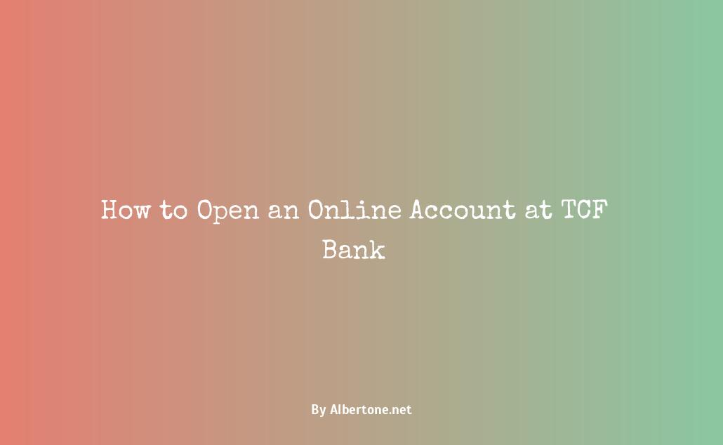 tcf bank open account online