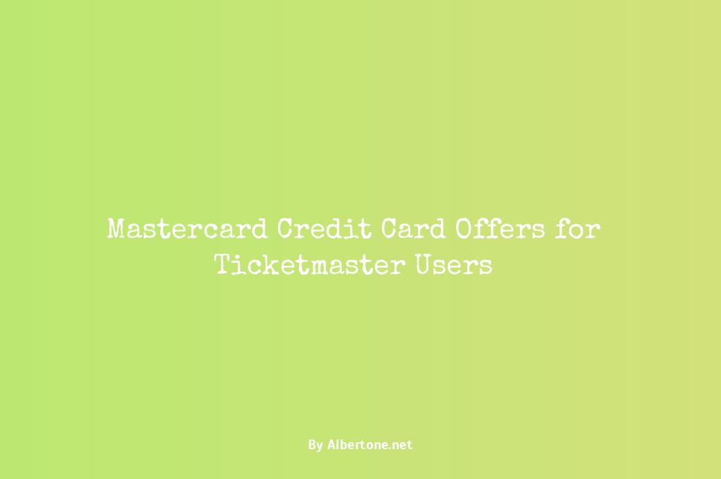 ticketmaster credit card offers