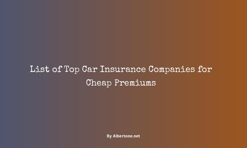 top 10 cheapest car insurance companies