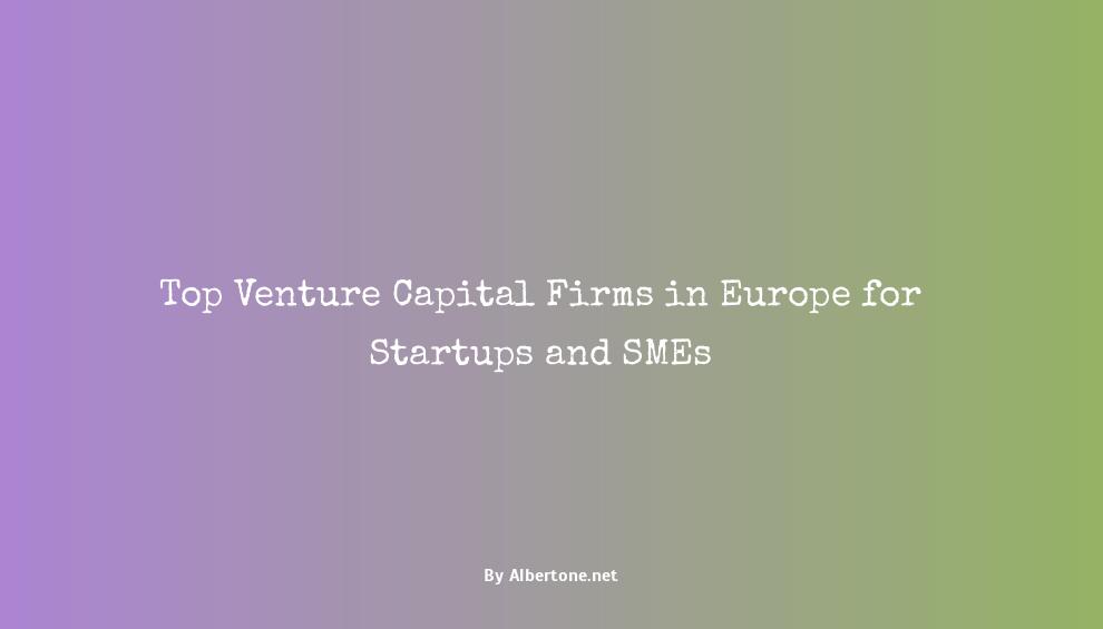 top venture capital firms europe